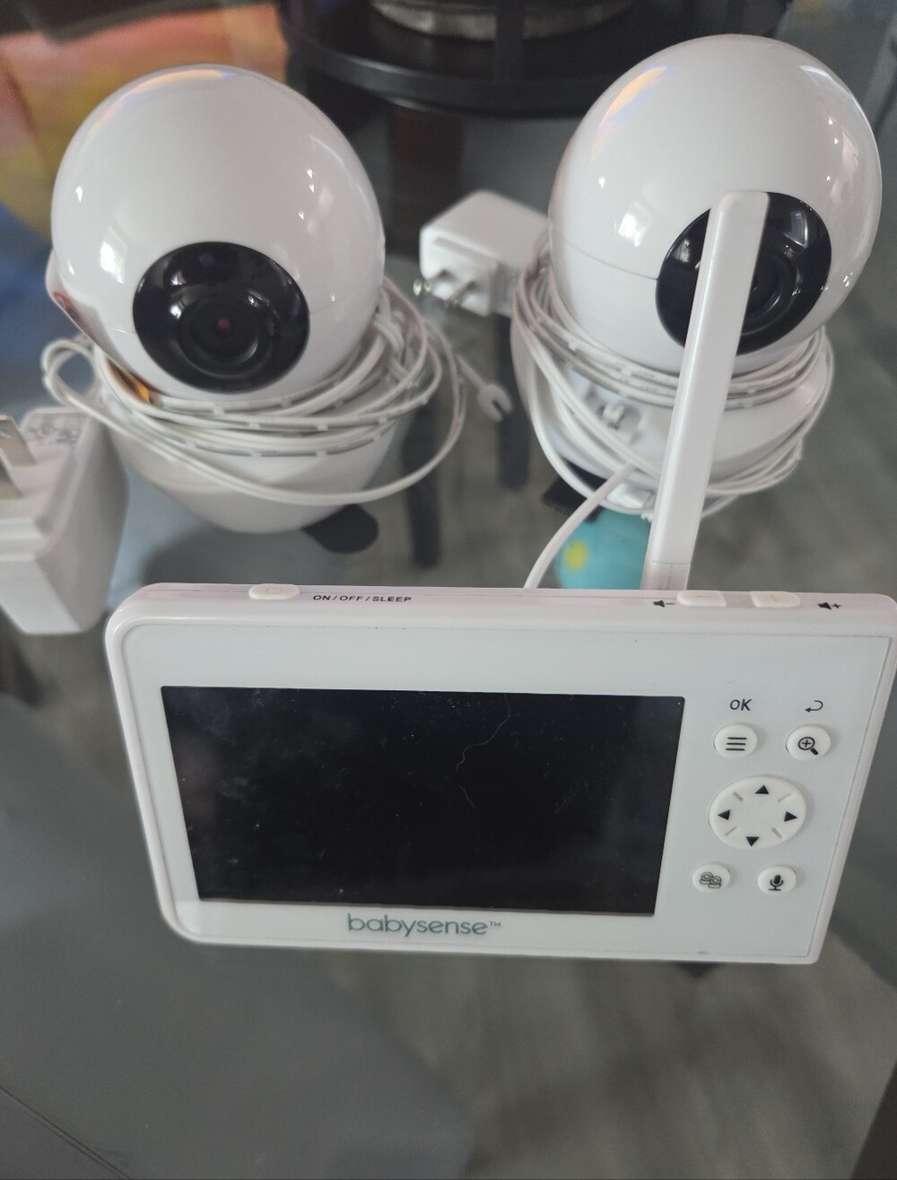 babysense Baby Monitor with Dual White Cameras
